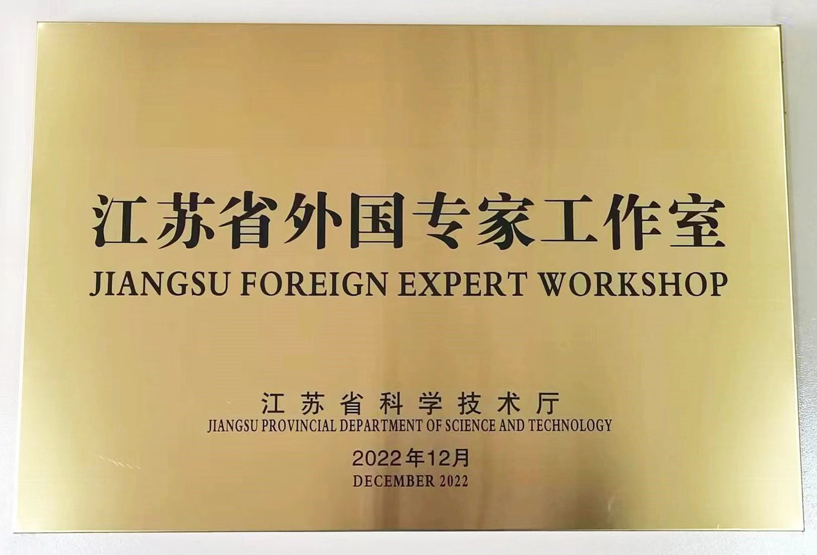 省级荣誉！扬州一分快艇荣获“江苏省外国专家工作室”
